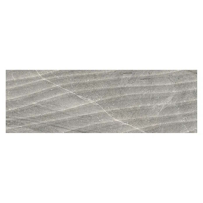 BHS Showroom Revestimiento cerámico Tempo Curve - 30 x 90 cm, Ceniza, Rectificado, Efecto piedra - Vista superior