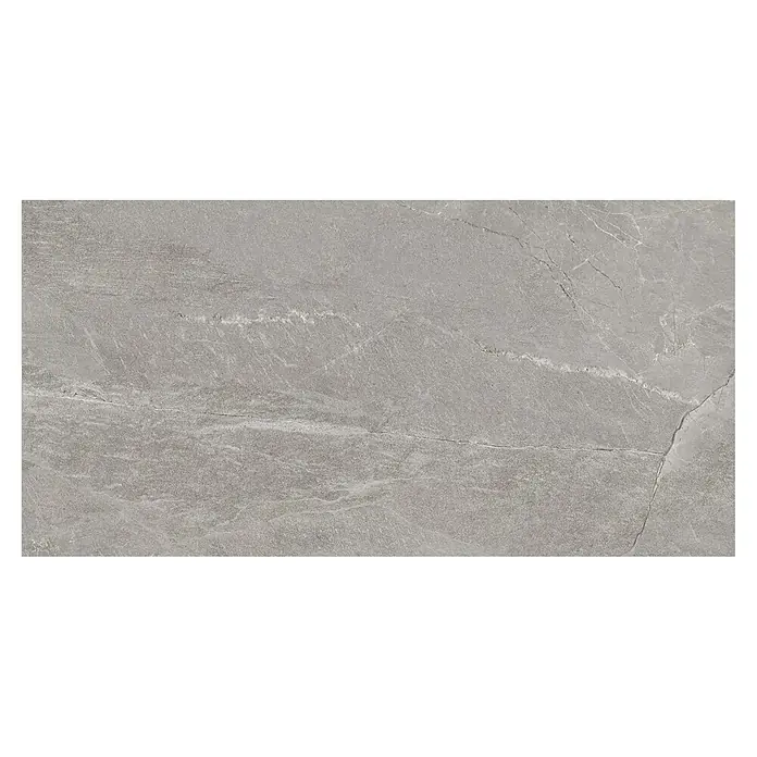BHS Showroom Pavimento porcelánico Tempo - 75 x 150 cm, Ceniza, Rectificado, Brillante - Vista superior