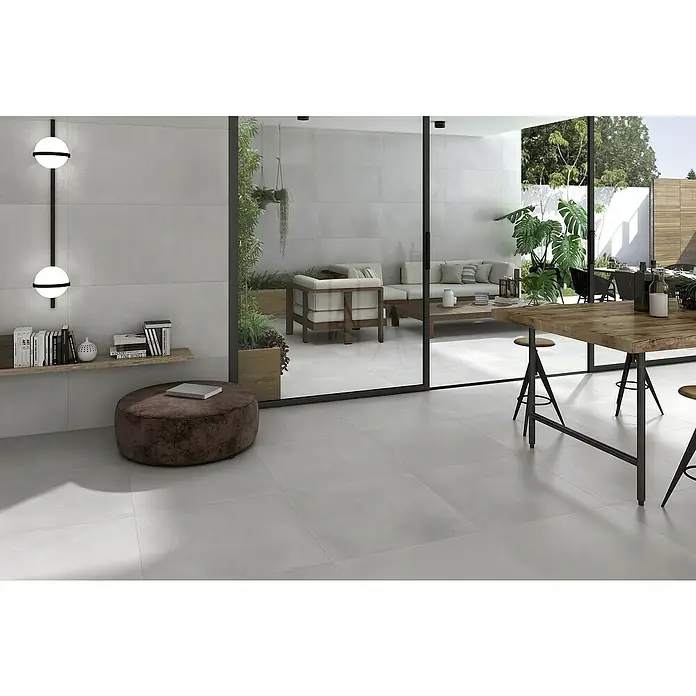 BHS Showroom Pavimento porcelánico Energy - 60 x 120 cm, Natural, Rectificado, Efecto cemento - Foto ambiente