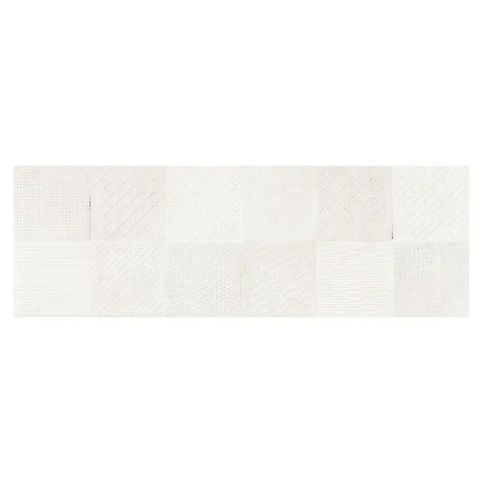BHS Showroom Revestimiento cerámico Madox Square - 30 x 90 cm, Blanco, Rectificado, Efecto cemento - Vista superior