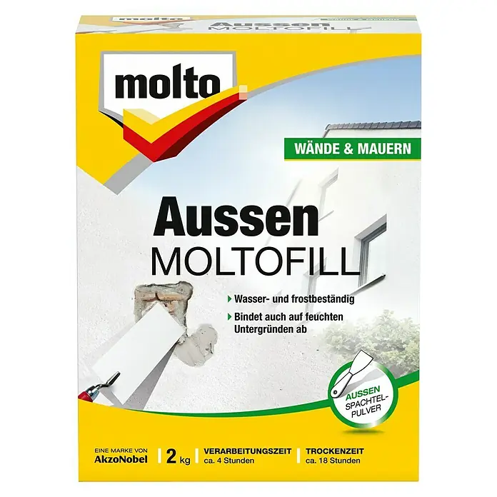 Molto Reparaturspachtel Moltofill - 2 kg - Vorderansicht