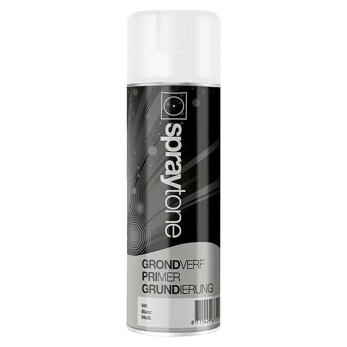 Spraytone Spuitlak Grondverf - 400 ml, Wit - Vooraanzicht