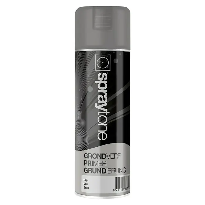Spraytone Spuitlak Grondverf - 400 ml, Grijs - Vooraanzicht