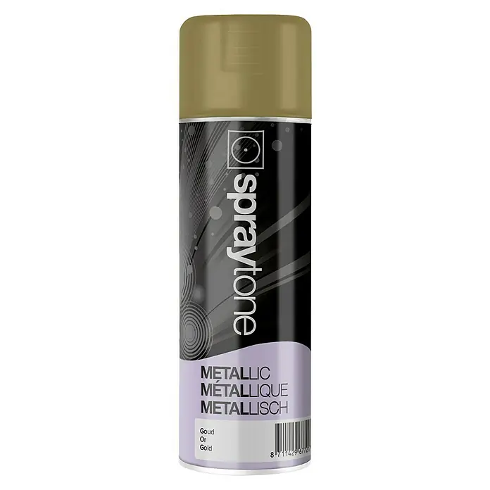 Spraytone Spuitlak Metallic - Goud, 400 ml - Vooraanzicht