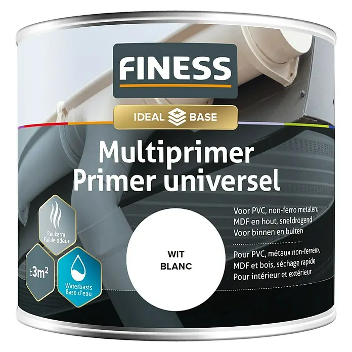 Finess Multiprimer - Wit, 250 ml - Vooraanzicht