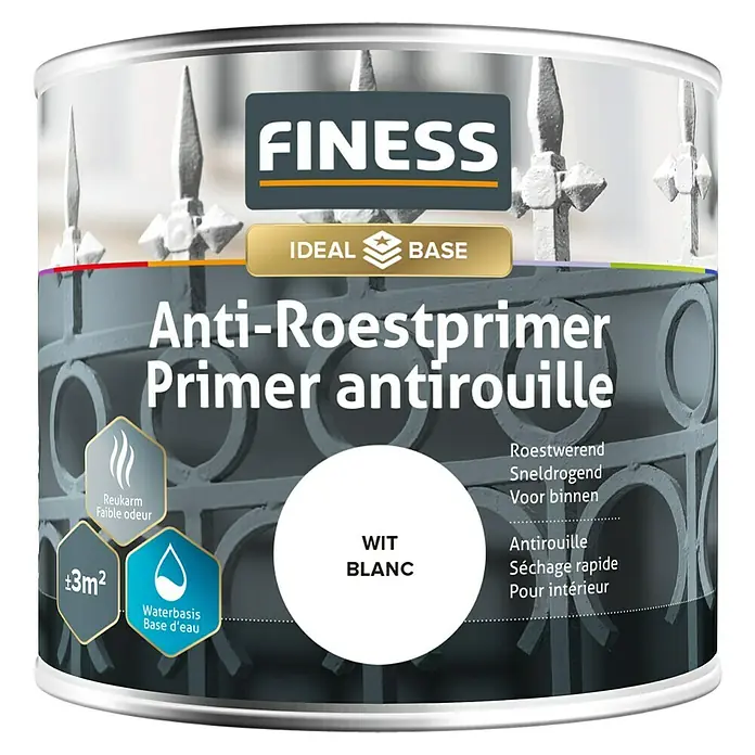 Finess Roestwerende primer - Wit, 250 ml - Vooraanzicht