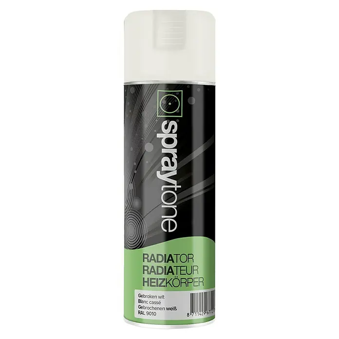 Spraytone Radiatorlak Radiator - 400 ml, Gebroken wit - Vooraanzicht