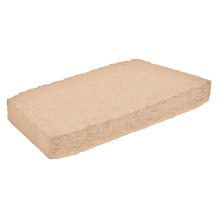 Mauerabdeckplatte Antik - 40/33 x 20 x 5 cm, Mediterran, Beton - Diagonale Ansicht