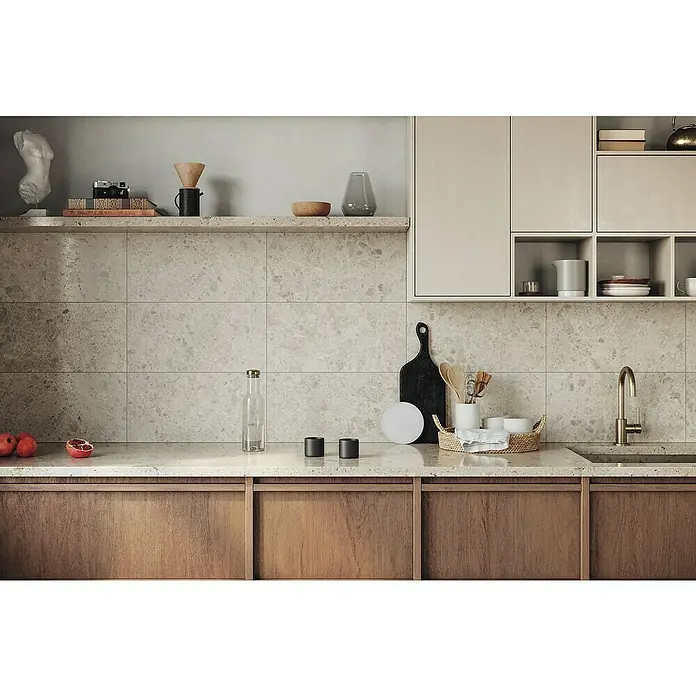 Feinsteinzeugfliese Marble Mix - L x B: 60 x 30 cm, Pearl, Matt - Stimmungsaufnahme