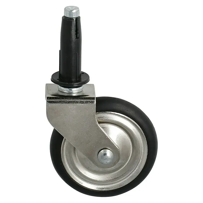 Stabilit Teáskocsi tekercs - 50 mm, Terhelhetőség: 8 kg, siklócsapágy, Magasság: 59 mm - Szögletes nézet