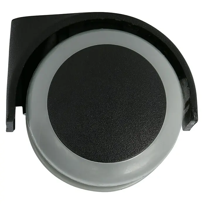 Stabilit Rueda doble - Diámetro ruedas: 50 mm, Capacidad de carga: 40 kg, Casquillo liso, Con agujero pasante, Diámetro agujero posterior: 8 mm - Vista de perfil derecho