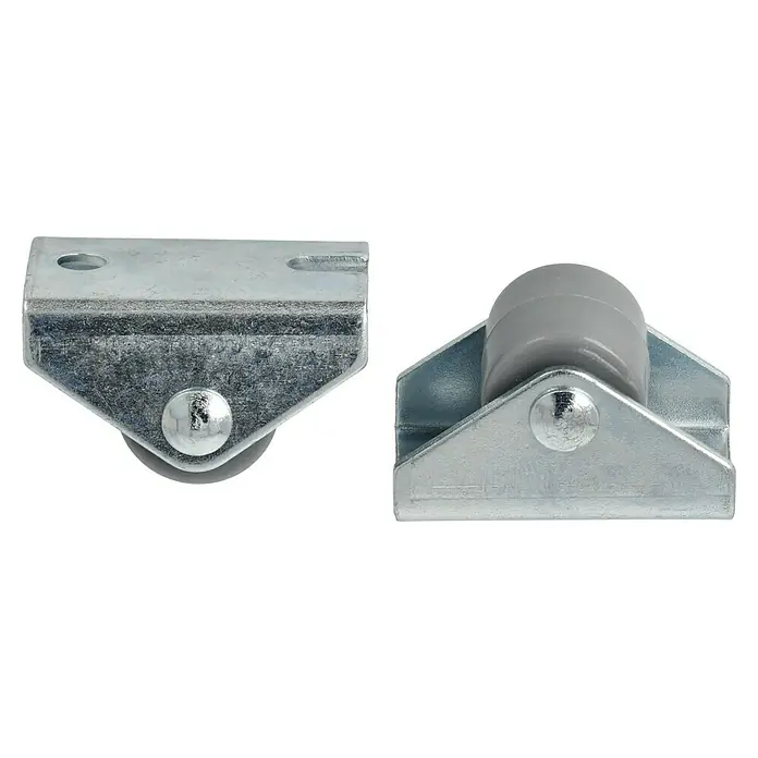 Stabilit Rueda fija para muebles - Diámetro ruedas: 15 mm, Capacidad de carga: 20 kg, Casquillo liso, Altura: 18 mm - Vista angular