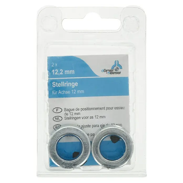 Stabilit Anillo de ajuste - Apto para: Neumáticos de 12 mm de diámetro del eje, Diámetro: 22 mm, Zincado - Vista frontal
