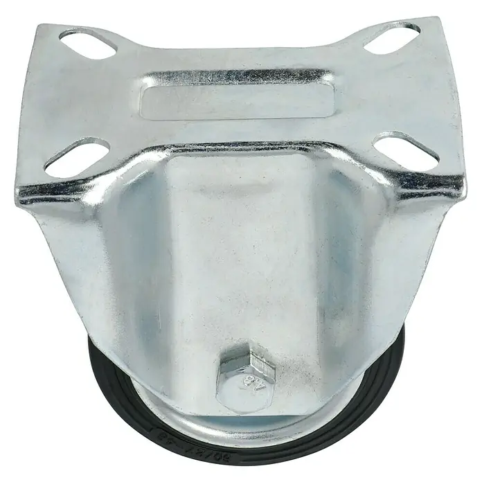 Stabilit Transportgeräte-Bockrolle - Durchmesser Rollen: 80 mm, Traglast: 50 kg, Rollenlager, Höhe: 107 mm - Diagonale Ansicht