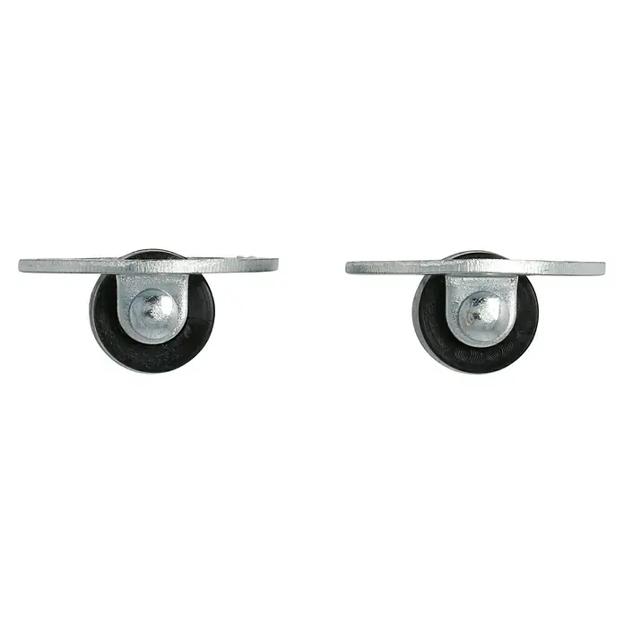 Stabilit Kohlenkastenrolle - Durchmesser Rollen: 13 mm, Traglast: 15 kg, Gleitlager, 2 Stk. - Rechte Seitenansicht