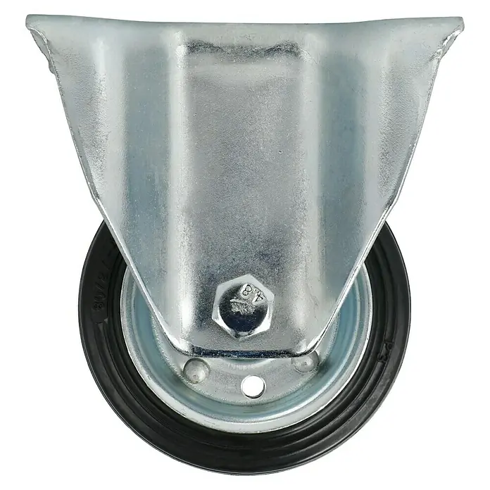 Stabilit Transportgeräte-Bockrolle - Durchmesser Rollen: 80 mm, Traglast: 50 kg, Rollenlager, Höhe: 107 mm - Rechte Seitenansicht