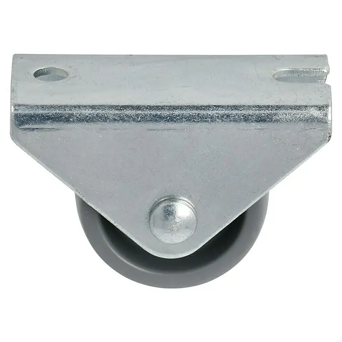 Stabilit Möbel-Bockrolle - Durchmesser Rollen: 25 mm, Traglast: 40 kg, Gleitlager, Höhe: 28 mm - Diagonale Ansicht