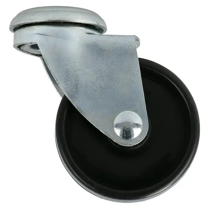 Stabilit Möbel-Lenkrolle - 50 mm, Traglast: 35 kg, Gleitlager, Höhe: 66 mm, Mit Rückenloch - Rechte Seitenansicht