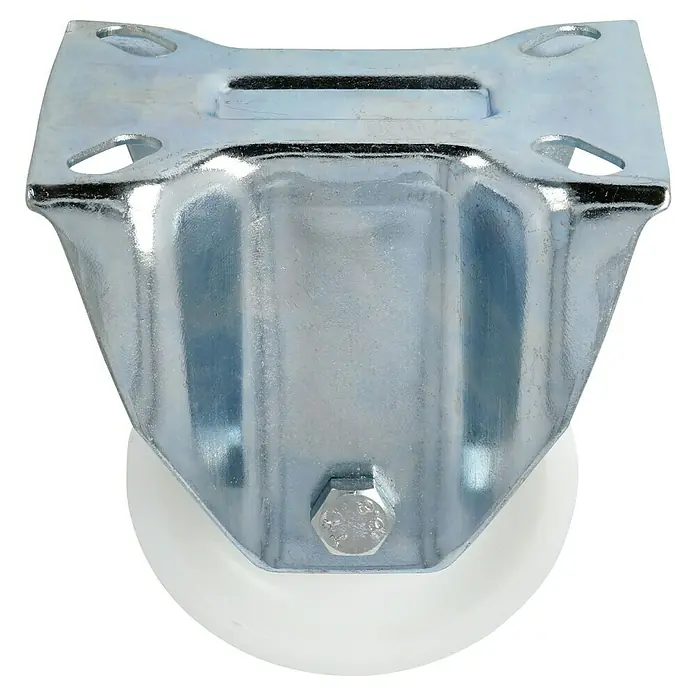 Stabilit Transportgeräte-Bockrolle - Durchmesser Rollen: 80 mm, Traglast: 100 kg, Gleitlager, Höhe: 107 mm, Material Rad: Polyamid - Diagonale Ansicht