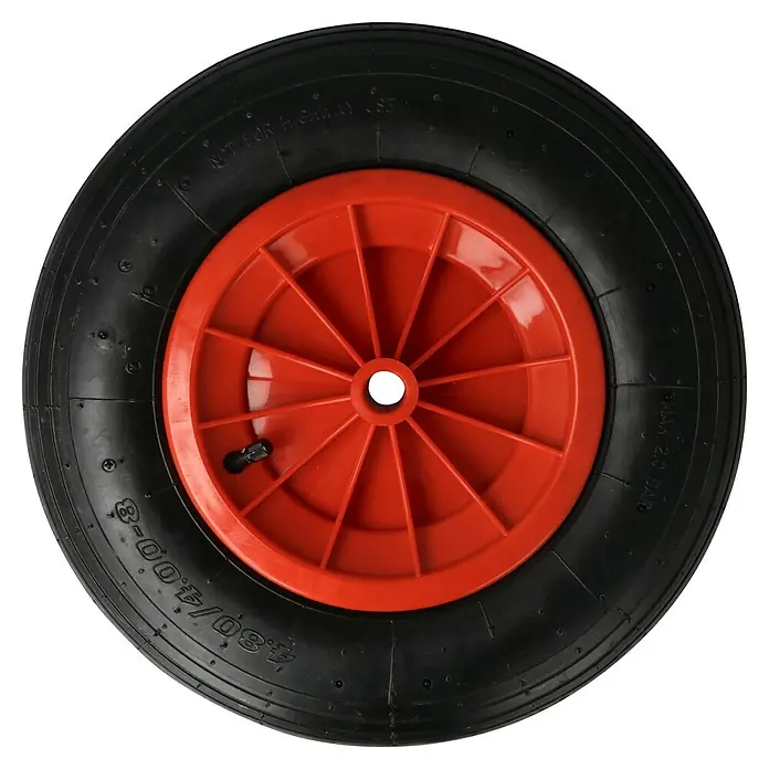 Stabilit Rueda neumática - Diámetro: 400 mm, Capacidad de carga: 200 kg, Anchura de cubo: 88 mm, Perfil ranurado - Vista de perfil derecho