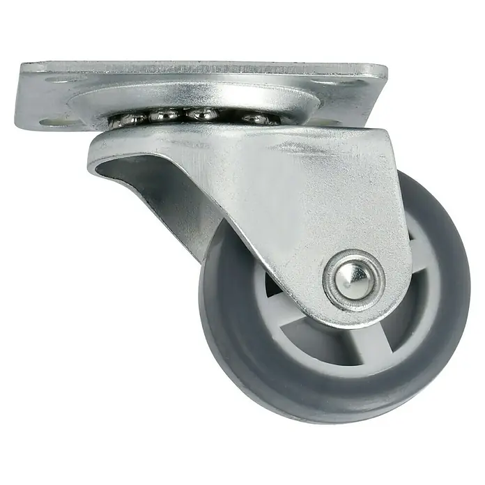 Stabilit Bútor görgő - Görgők átmérője: 30 mm, Terhelhetőség: 20 kg, siklócsapágy, Magasság: 38 mm - Jobb profil nézet