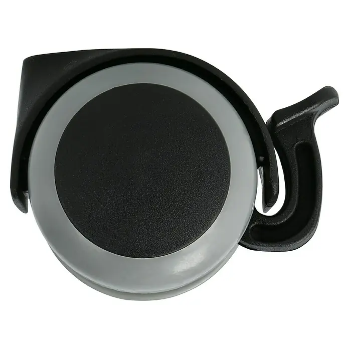 Stabilit Doppelrolle - Durchmesser Rollen: 50 mm, Traglast: 40 kg, Gleitlager, Mit Rückenloch und Feststeller, Durchmesser Rückenloch: 8 mm - Rechte Seitenansicht