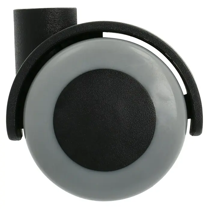 Stabilit Dupla görgő - Görgők átmérője: 40 mm, Terhelhetőség: 30 kg, siklócsapágy, Hátul lyukkal, Hátsó furat átmérője: 8 mm - Jobb profil nézet
