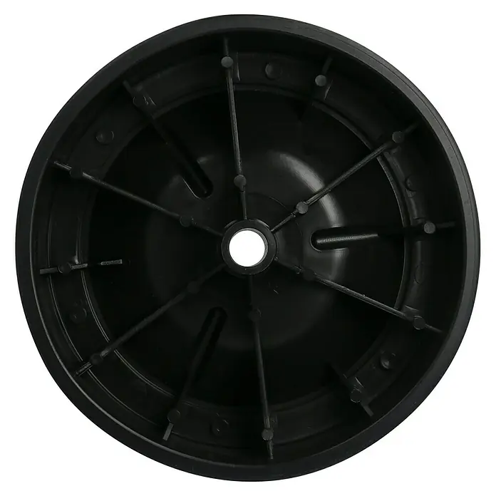 Dörner & Helmer Leichtes Rad - Durchmesser: 150 mm, Traglast: 30 kg, Gleitlager, Rillenprofil - Linke Seitenansicht