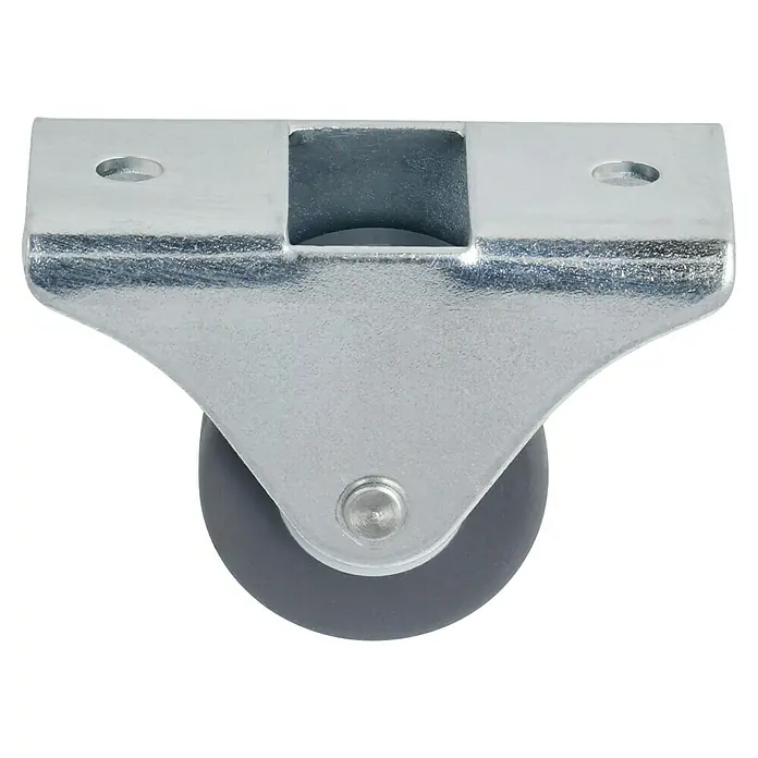 Stabilit Bútor dupla görgő - Görgők átmérője: 25 mm, Terhelhetőség: 55 kg, siklócsapágy, Tányérral - Szögletes nézet