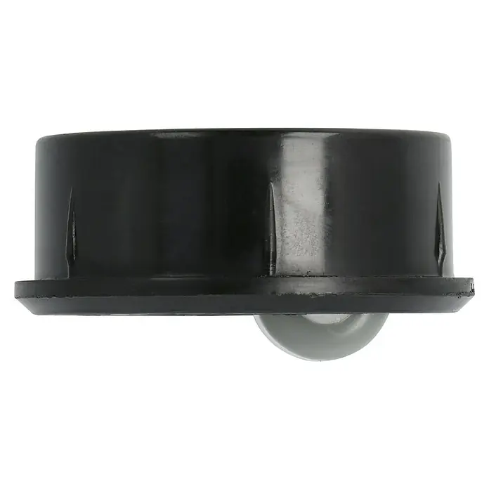 Stabilit Rueda con carcasa - Ø x Al: 56 x 28 mm, Capacidad de carga: 35 kg, Casquillo liso, Material carcasa: Plástico - Vista de perfil derecho