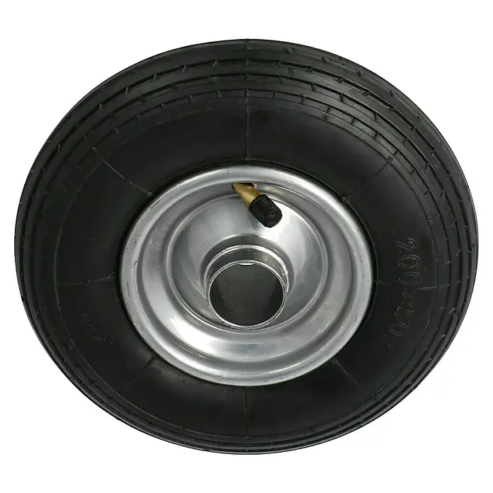 Dörner & Helmer Luftrad - Durchmesser: 200 mm, Traglast: 75 kg, Material Felge: Stahlblech, Nabenlänge: 60 mm - Diagonale Ansicht