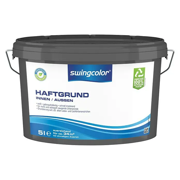 swingcolor Haftgrund - Weiß, 5 l - Vorderansicht