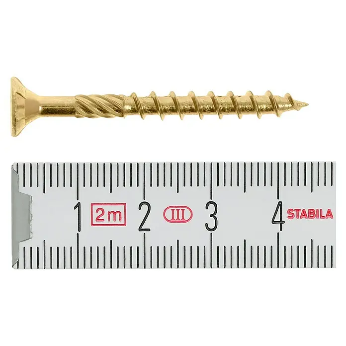 Profi Depot Többcélú csavar Turbo Drill - TX TORX meghajtókhoz, Süllyesztett fej - Felülnézet