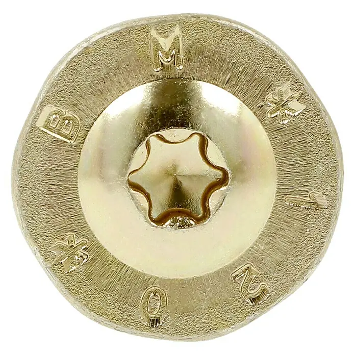 Profi Depot Holzbauschraube TX - Tellerkopf, TX für TORX-Antriebe, 50 Stk., Ø x L: 8 x 120 mm - Detailaufnahme
