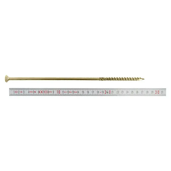 Profi Depot Holzbauschraube TX - Senkkopf, TX für TORX-Antriebe, 25 Stk., Ø x L: 8 x 280 mm - Draufsicht