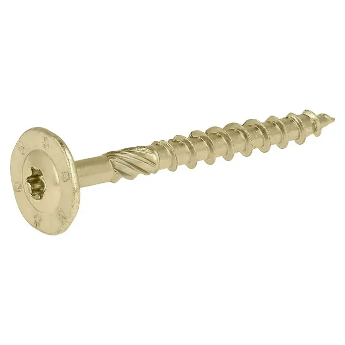 Profi Depot Holzbauschraube TX - Tellerkopf, TX für TORX-Antriebe, 50 Stk., Ø x L: 8 x 80 mm - Diagonale Ansicht