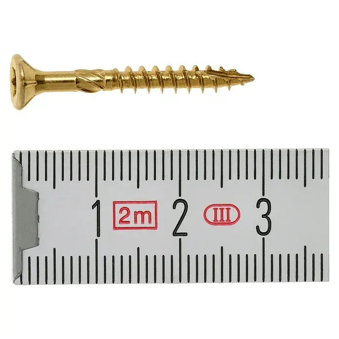 Profi Depot Többcélú csavar Turbo Drill - TX TORX meghajtókhoz, Süllyesztett fej - Felülnézet