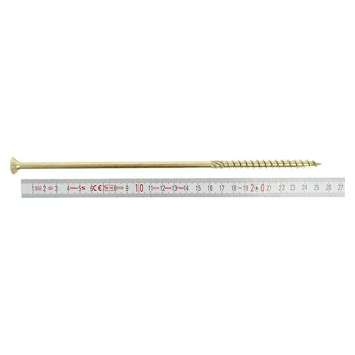 Profi Depot Holzbauschraube TX - Senkkopf, TX für TORX-Antriebe, 25 Stk., Ø x L: 8 x 260 mm - Draufsicht