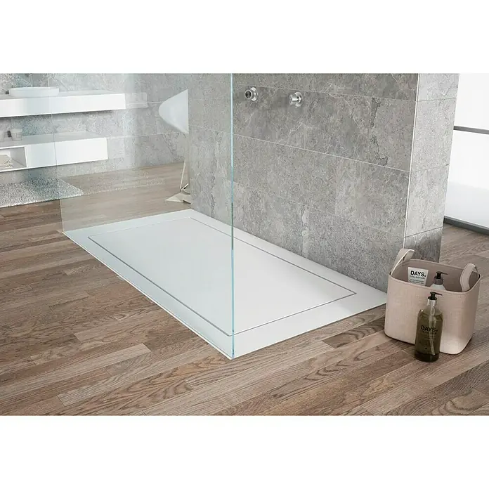 Torvisco Plato de ducha Stark - L x An: 70 x 120 cm, Blanco