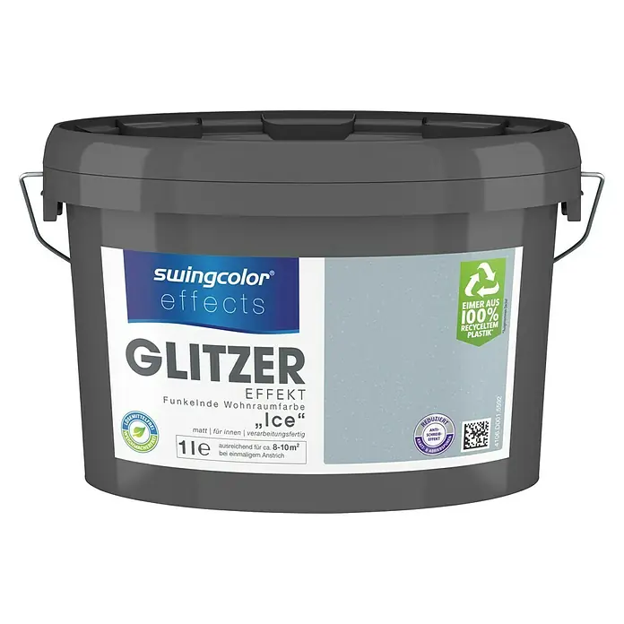swingcolor effects Effektfarbe - Glitzer-Optik, Ice, 1 l, Matt - Vorderansicht
