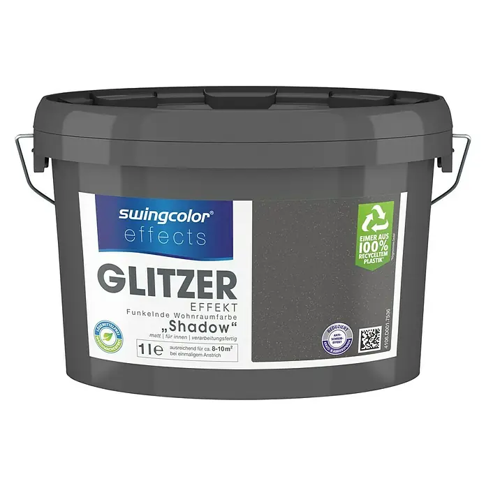 swingcolor effects Effektfarbe Glitzer - Glitzer-Optik, Shadow, 1 l, Matt - Vorderansicht