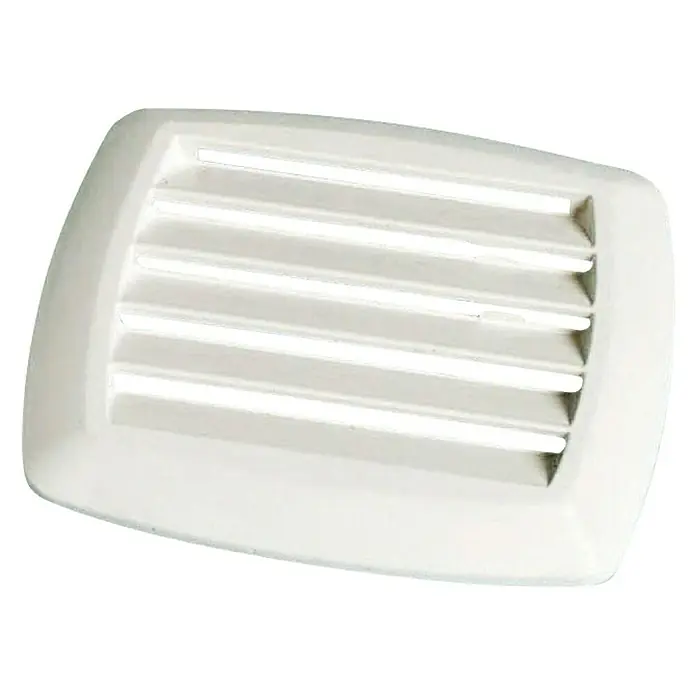 Rejilla de ventilación - L x An: 201 x 101 mm, Blanco - Vista angular