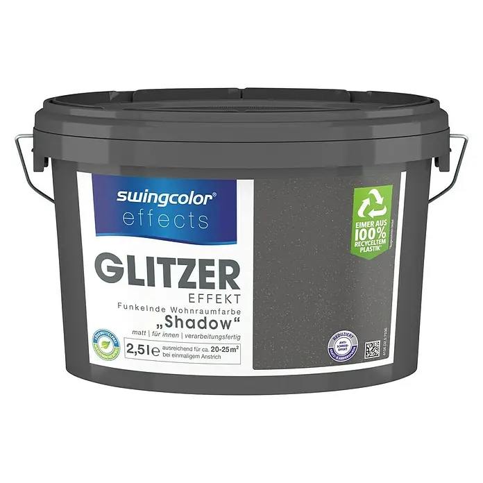 swingcolor effects Effektfarbe Glitzer - Glitzer-Optik, Shadow, 2,5 l, Matt - Vorderansicht