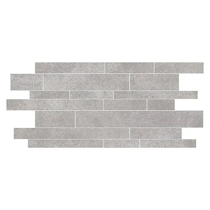Ambiente by Palazzo Mosaikfliese Brick - 30 x 60 cm, Grau, Matt - Vorderansicht