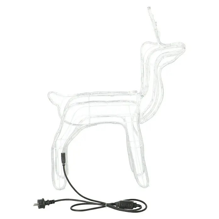 Tira de luces LED Reno - Largo: 67 cm, Blanco cálido, IP44 - Vista de perfil derecho