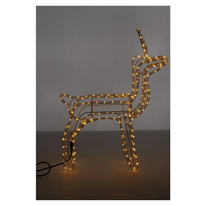 Tira de luces LED Reno - Largo: 67 cm, Blanco cálido, IP44 - Producto en uso