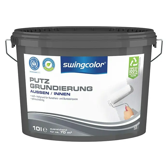 swingcolor Putzgrund - Weiß, 10 l, Konservierungsmittelfrei - Vorderansicht