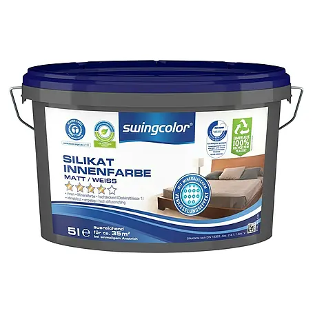 swingcolor  Wandfarbe Silikat-Innenfarbe