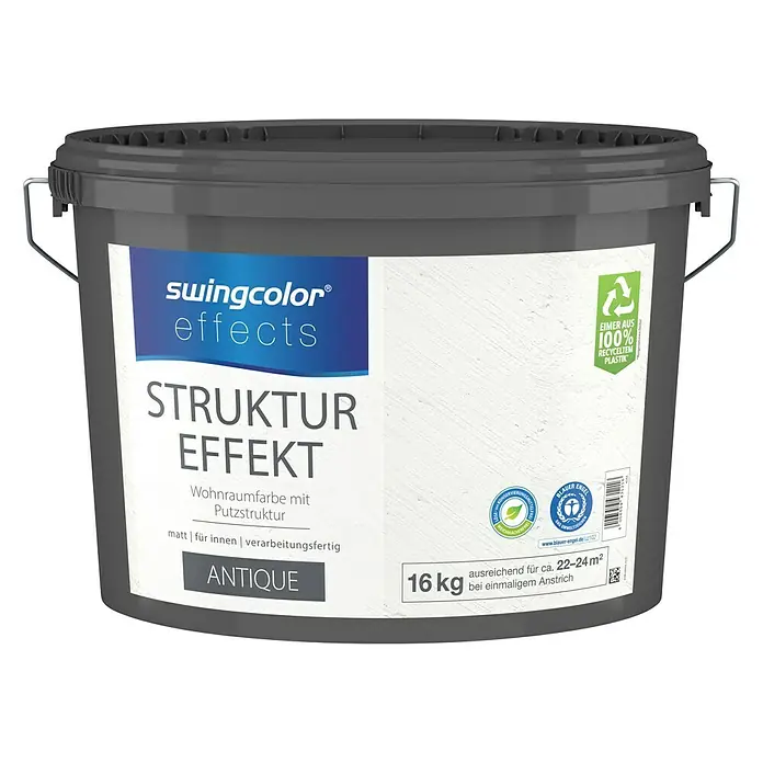 swingcolor effects Strukturfarbe - Antique, 16 kg, Konservierungsmittelfrei - Vorderansicht