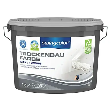 swingcolor  Wandfarbe Trockenbaufarbe